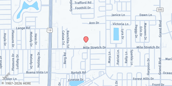 Map showing SVDP Holiday Conference at 4843 Mile Stretch Dr, Holiday, FL