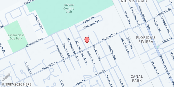 Map showing United Brethren in Christ - Holly Hill at 560 Flomich Street, Holly Hill, FL