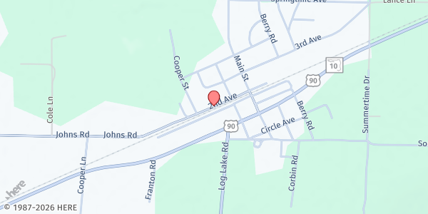 Map showing First Baptist Church of Holt at , Holt, FL