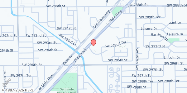 Map showing Homestead Housing Authority Redlands (Sprout Up) at 29355 S Dixie Hwy, Homestead, FL