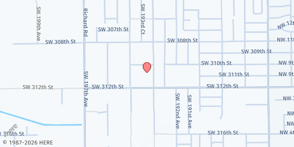 Map showing Iglesia Internacional Nuevo Pacto del Reino at 31050 SW 193rd Ave., Homestead, FL