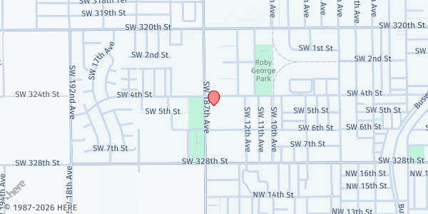 Map showing Touching Miami with Love: West Homestead (Sprout Up) at 1350 SW 4th St, Homestead, FL