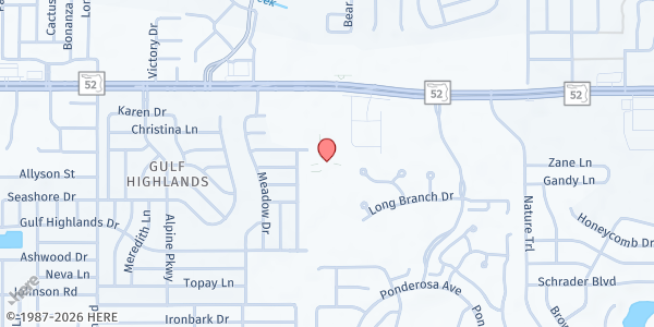 Map showing St. Michael the Archangel Catholic Church at 8020 State Rd. 52, Hudson, FL