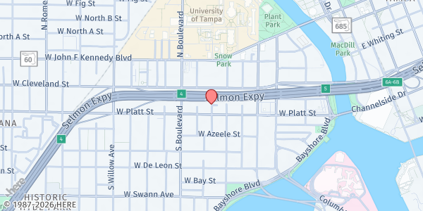 Map showing Rice Psychology Group - Hyde Park at 12 South Brevard Avenue, Hyde Park, FL