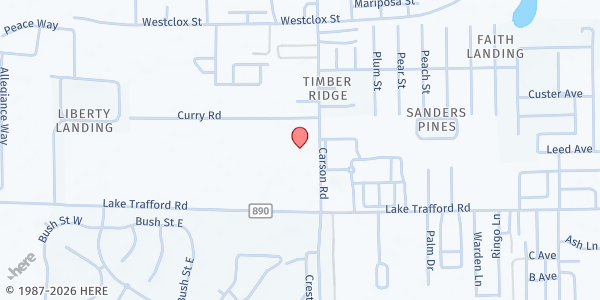 Map showing Church of Nazarene at 1207 Carson Road, Immokalee, FL