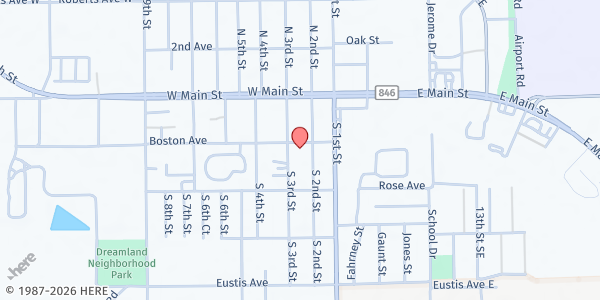 Map showing Mision Peniel - Peace River Presbytery at 208 Boston Ave., Immokalee, FL