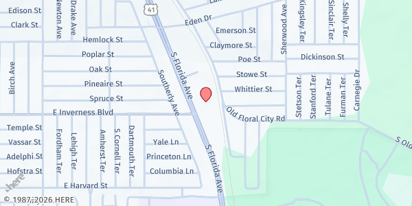 Map showing Calvary Chapel at 960 US Hwy. 41, Inverness, FL