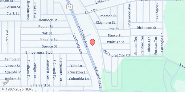 Map showing Calvary Chapel of Inverness at 960 S US Hwy 41, Inverness, FL