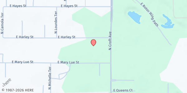 Map showing Calvary Church Food Pantry at 2728 E. Harley St., Inverness, FL