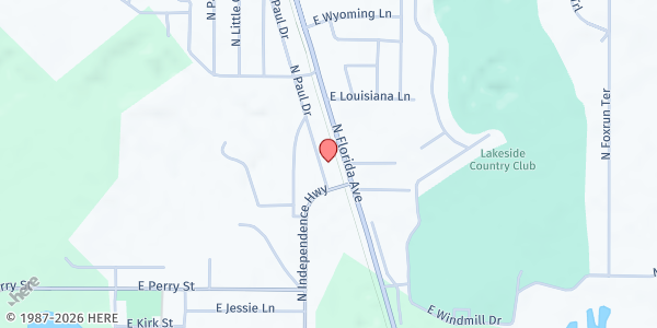 Map showing Citrus County Veterans Coalition, Inc. at 1081 N. Paul Dr., Inverness, FL