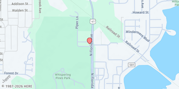 Map showing Citrus United Basket - Inverness at 1201 Parkside Ave., Inverness, FL