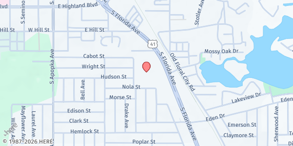 Map showing Helping Hands - Our Lady of Fatima at 550 US Hwy. 41 S., Inverness, FL