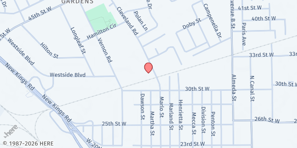 Map showing Celebration Dream Center at 5010 Cleveland Rd., Jacksonville, FL