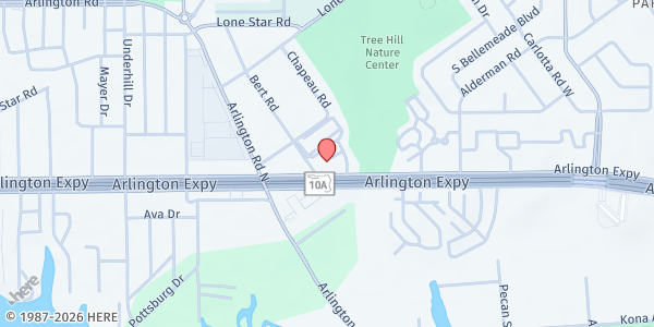 Map showing Christ Resurrection Power Assembly at 7171 Arlington Expressway, Jacksonville, FL