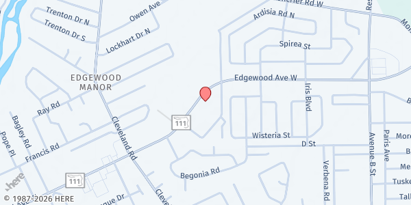 Map showing Ephesus Seventh-Day Adventist Church at 2750 Edgewood Ave. W., Jacksonville, FL