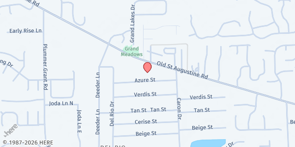 Map showing Fathom Church at 12700 Old St. Augustine Road, Jacksonville, FL