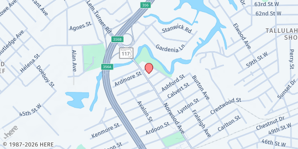 Map showing First Coast No More Homeless Pets at 6817 Norwood Avenue, Jacksonville, FL