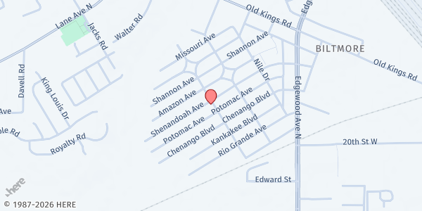 Map showing Inman Methodist Food Pantry at 2954 Lucoma Drive, Jacksonville, FL