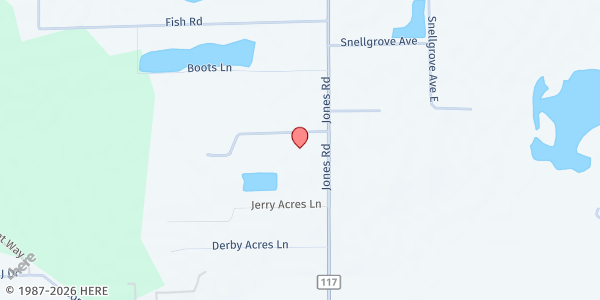 Map showing Jones Road Baptist Church at 2506 Jones Road, Jacksonville, FL
