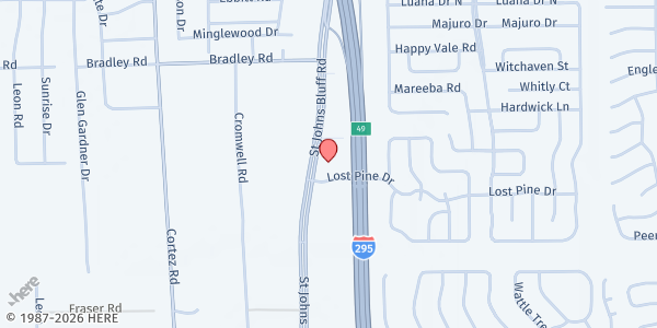 Map showing MASS Clinic at 2251 St. Johns Bluff Road South, Jacksonville, FL