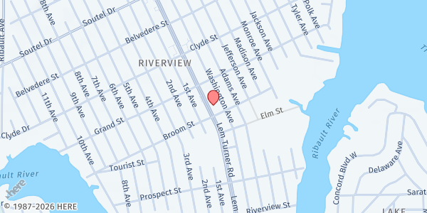Map showing Refresh Ministries at 8919 Lem Turner Road, Jacksonville, FL