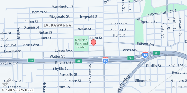 Map showing Three Grains of Rice Missions; Inc. at 3040 Edison Ave., Jacksonville, FL