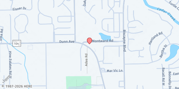 Map showing Truth in Love Ministries at 1989 Dunn Avenue, Jacksonville, FL