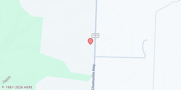 Map showing All Things New Ministries at 10001 Chumuckla Hwy., Jay, FL