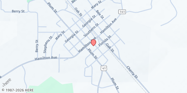 Map showing Jennings United Methodist Church, Inc. at 1371 McCall Street, Jennings, FL