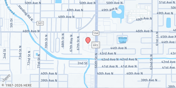Map showing Grace's Food Pantry - Access Center St. Pete at 4400 66th st N, Kenneth City, FL