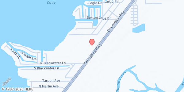 Map showing ST. JUSTIN'S PANTRY - SOS at 105500 Overseas Hwy, Key Largo, FL