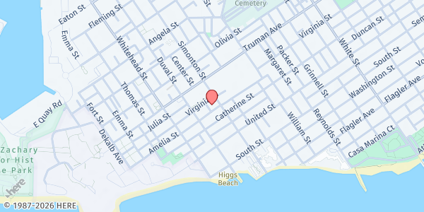 Map showing Monroe County Social Services - Key West at 1100 Simonton St., Key West, FL