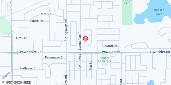 Map showing BAGS OF BROTHERLY LOVE at 301 Scarlet Oak Court, Kingsway Oaks, FL