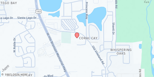 Map showing Hope Partnership at 2420 Old Vineland Road, Kissimmee, FL
