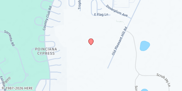 Map showing Miracle Temple Ministry at 4930 Old Pleasant Hill Road, Kissimmee, FL