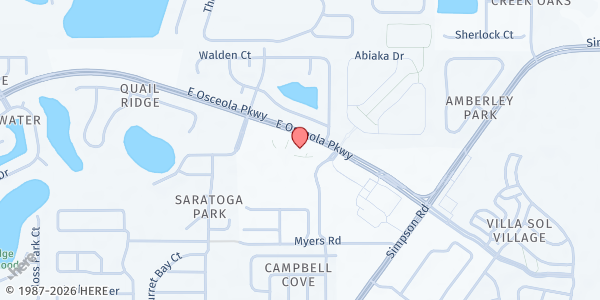 Map showing St. Catherine of Siena Catholic Church at 2750 E. Osceola Pkwy, Kissimmee, FL