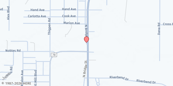 Map showing SALVATION ARMY LABELLE at 133 North Bridge Street, LABELLE, FL