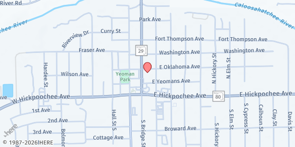 Map showing The Salvation Army - LaBelle Service Center at 133 Bridge St., LaBelle, FL