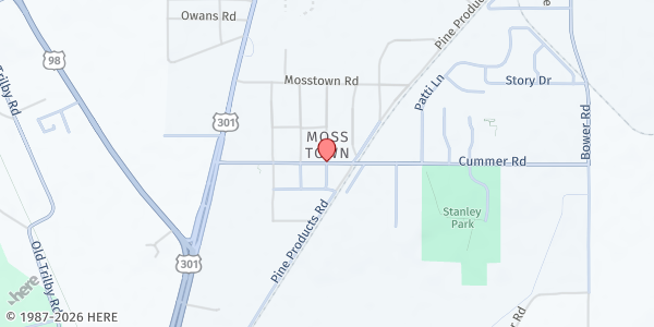 Map showing The Glorious Experience at 20714 Center Rd, Lacoochee, FL