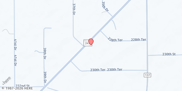 Map showing Power for Living at 22880 SR 247, Lake City, FL