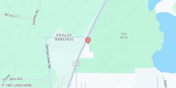 Map showing Impact Paisley/Lake Eustis Christian Church, Inc at 25330 Cr 42, Lake Eustis, FL