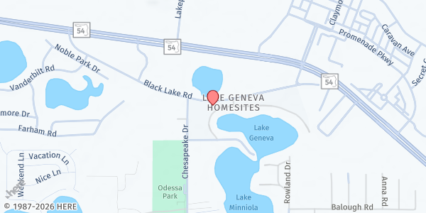 Map showing Messengers of Hope - Black Lake at 14426 Black Lake Road, Lake Geneva Homesites, FL