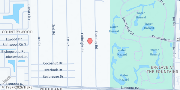 Map showing Keyi Nanm Inc at 5479 Fearnley Rd, Lake Worth, FL
