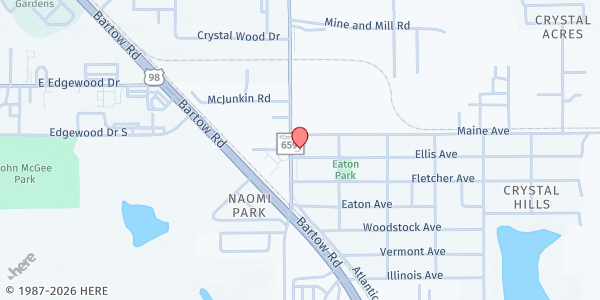 Map showing Bridge to care - Lakeland at 2938 South Combee Road, Lakeland, FL