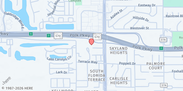 Map showing Church of the Resurrection at 3855 Florida Ave. S., Lakeland, FL