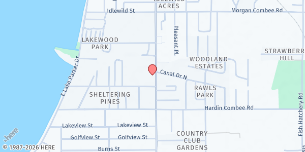 Map showing Combee Connection Ministries - Main Location at 1140 North Combee Road, Lakeland, FL