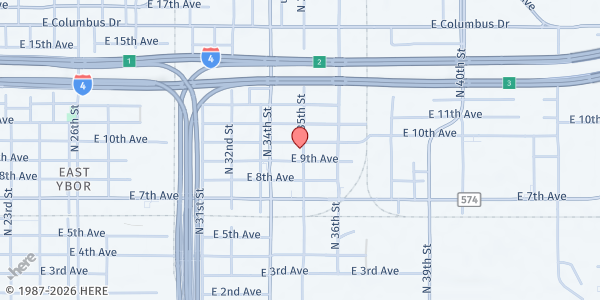 Map showing Dream Center of Lakeland at 635 West 5th Street, Lakeland, FL