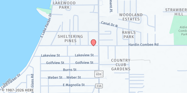 Map showing Gathering Place at 2523 Broadway St, Lakeland, FL