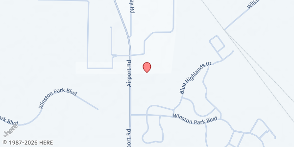 Map showing Harvest Assembly of God at 2120 Airport Road, Lakeland, FL