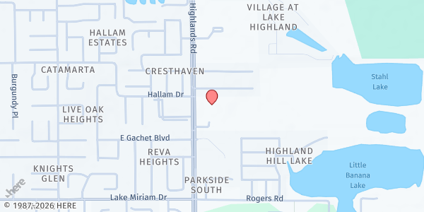 Map showing Inspiration Ministries - Polk - Check-in Parking Lot at 4730 Lakeland Highlands Rd., Lakeland, FL